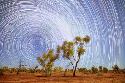 Startrails over the  aptly named Stargazer  Camp